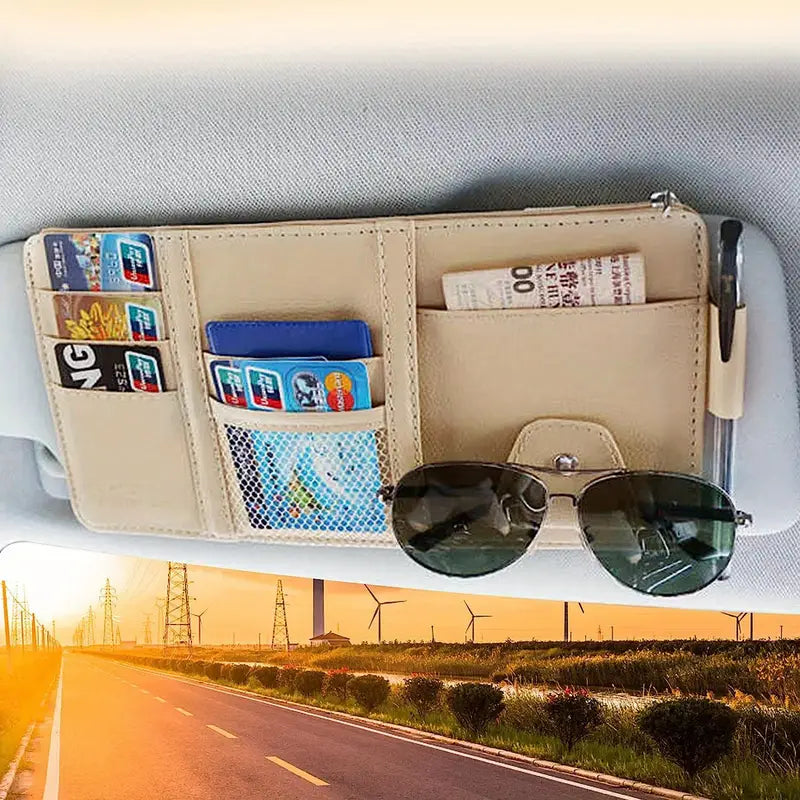 Car Sun Visor Organizer, Accessories Organizer Holder For Card File Document Cash