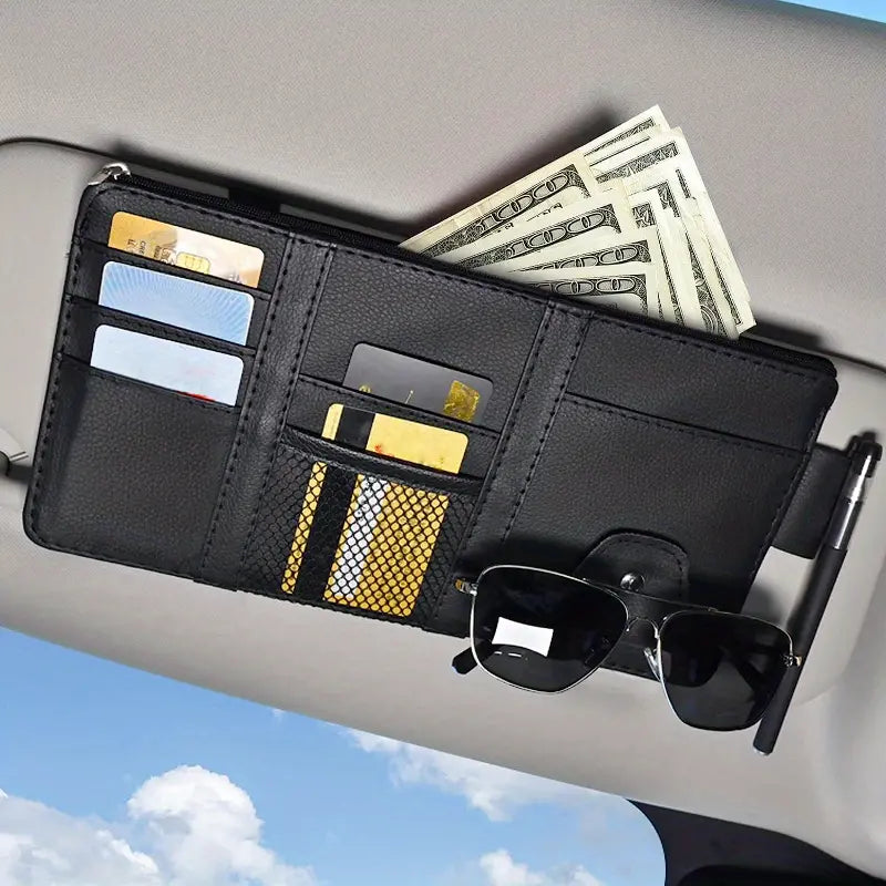 Car Sun Visor Organizer, Accessories Organizer Holder For Card File Document Cash