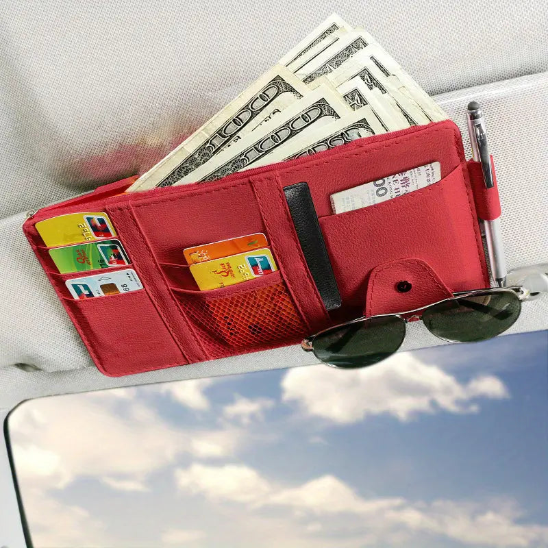 Car Sun Visor Organizer, Accessories Organizer Holder For Card File Document Cash