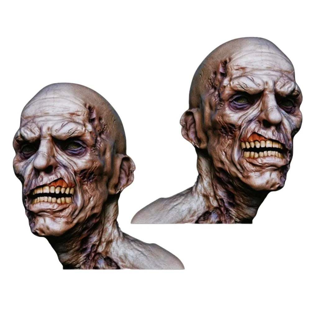 2Pcs 3D Zombie Sticker – Horror Skeleton Auto Decal for Halloween Party